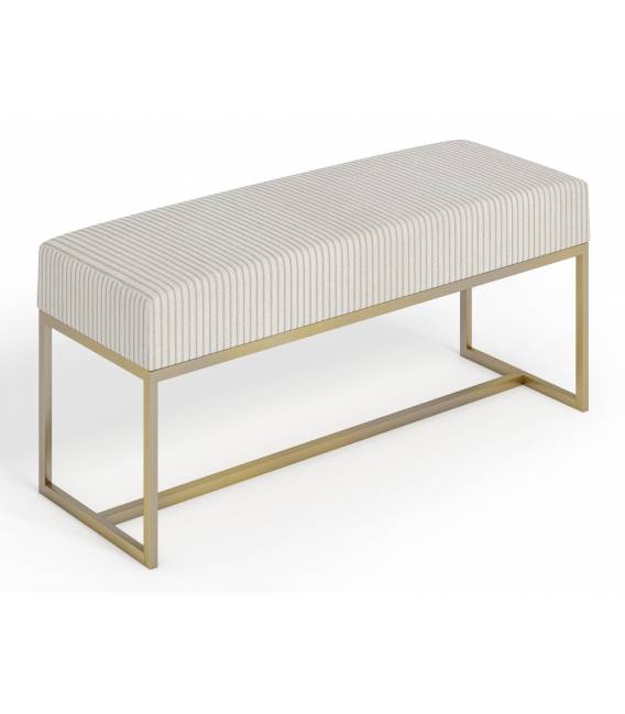 Suoliukas MONTE 100x30 beige/auksinės kojos