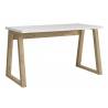 Darbo stalas SIDNE 135x65 baltas/rudas