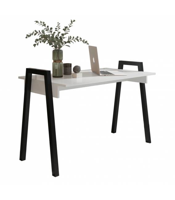 Darbo stalas VELI 120x68 baltas/juodas