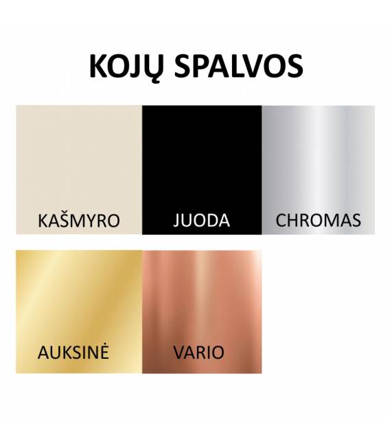 Konsolė TIRUA 80x25 balta/vario kojos