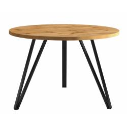 Kavos staliukas PELINE Ø67 ąžuolo/juodos kojos