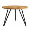 Kavos staliukas PELINE Ø67 ąžuolo/juodos kojos