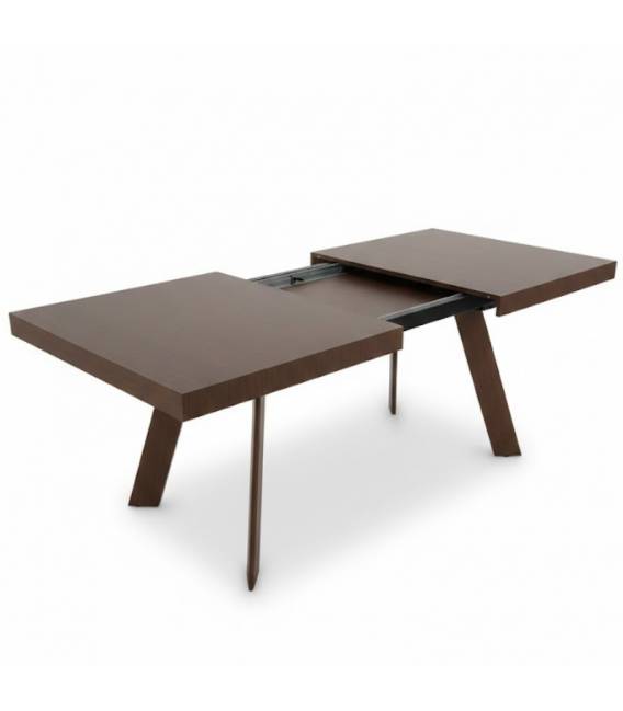 Išskleidžiamas stalas VEGA 160(210)x90 tamsiai rudas