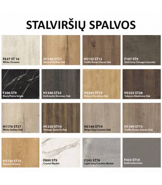 Išskleidžiamas stalas EDEN Ø90(166) bianco