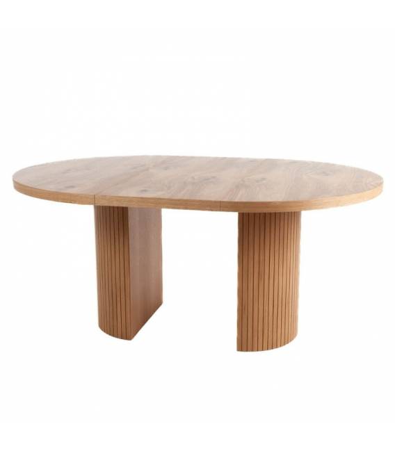 Išskleidžiamas stalas BUSSON Ø130(210) rudas