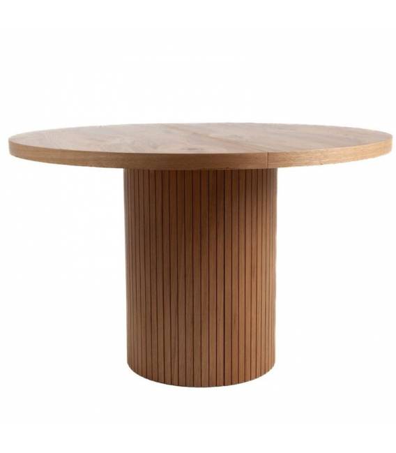 Išskleidžiamas stalas BUSSON Ø130(210) rudas