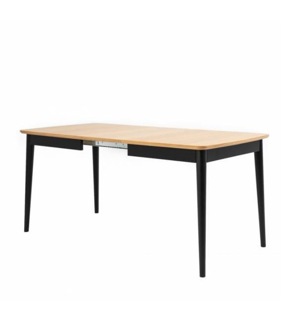 Išskleidžiamas stalas ALPINO 120(200)x80 rudas/juodos kojos