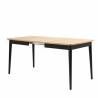Išskleidžiamas stalas ALPINO 120(200)x80 rudas/juodos kojos
