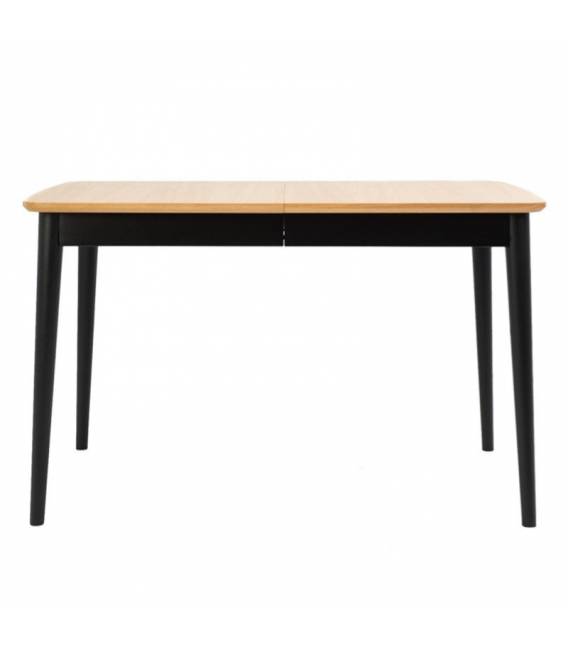 Išskleidžiamas stalas ALPINO 120(200)x80 rudas/juodos kojos