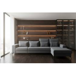 Minkštas kampas DEDO 357x178 pilkas