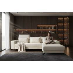 Minkštas kampas DEDO 282x178 baltas