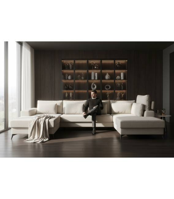 Minkštas kampas DEDO VIC 362x225 rusvas