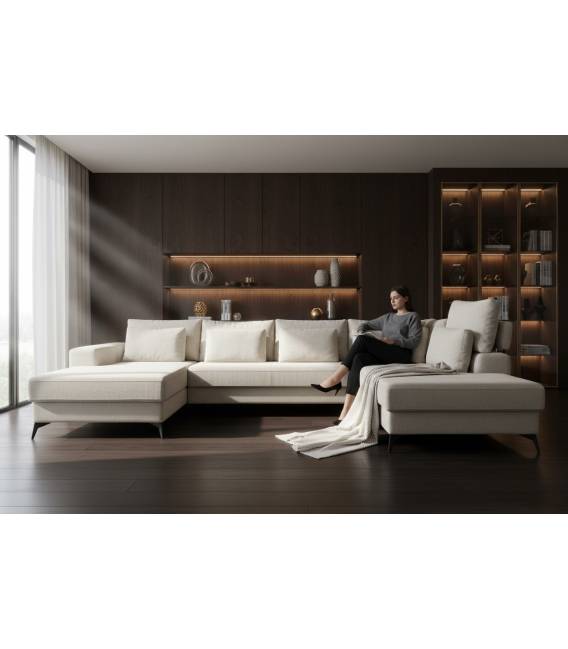 Minkštas kampas DEDO VIC 362x225 rusvas