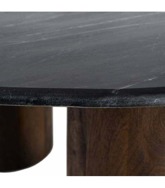 Kavos staliukas MARBENO 135x80 rudas/juodas