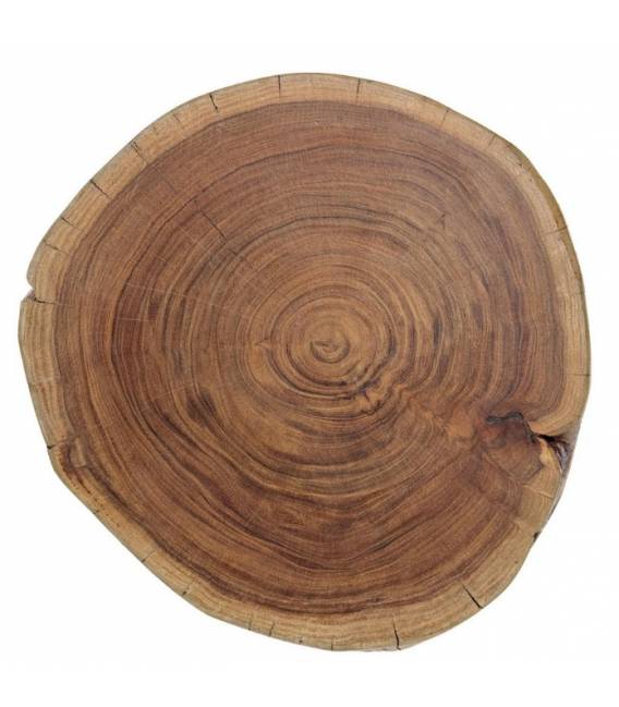 Šoninis staliukas ARON Ø32 rudas/juodas