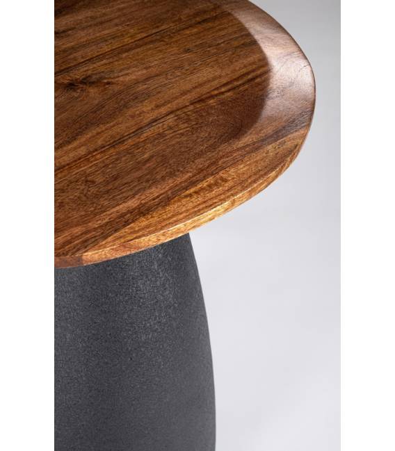 Šoninis staliukas RAVEN 50x43 rudas/juodas