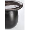 Kavos staliukas ZAINAB Ø40 juodas/rudas