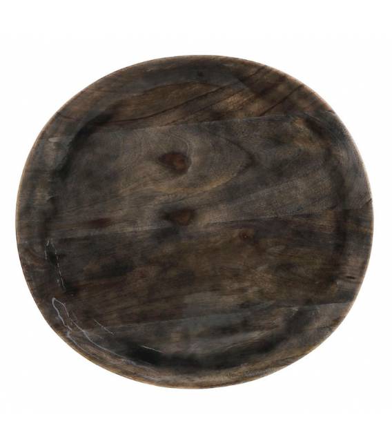 Kavos staliukas ZAINAB Ø40 juodas/rudas