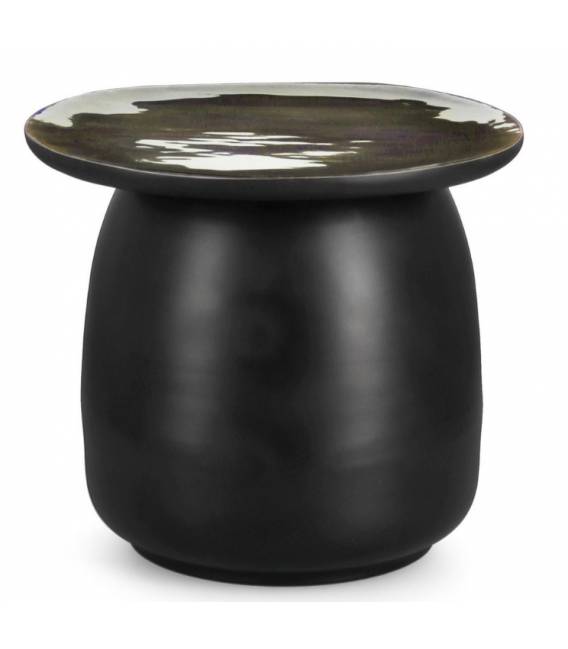 Kavos staliukas ZAINAB Ø45 juodas/rudas