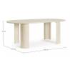 Stalas ORLANDO 210x100 beige