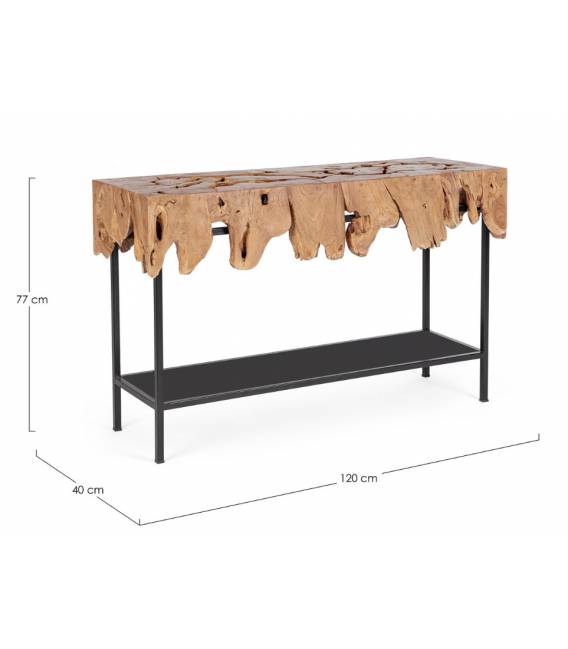 Konsolė GRENADA 120x40 ruda/juoda