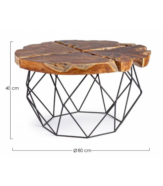 Kavos staliukas ADANYA Ø80 rudas