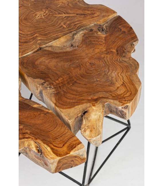 Kavos staliukas ADANYA Ø80 rudas