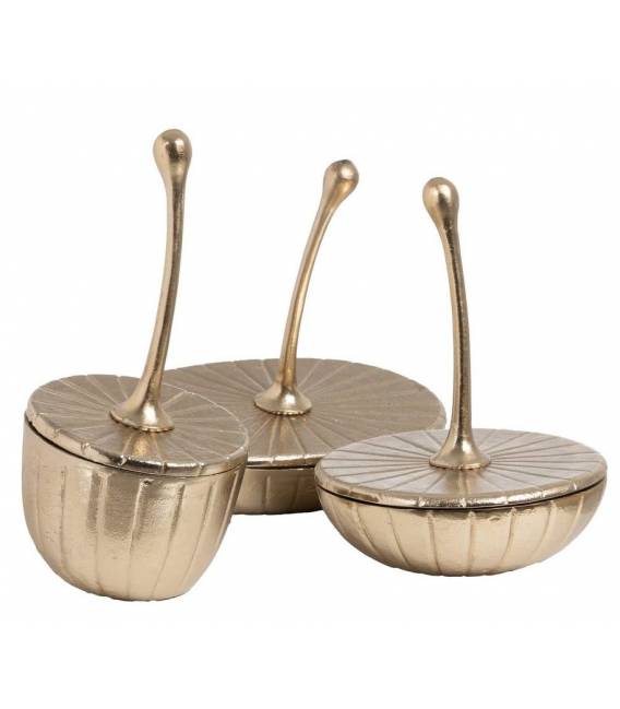 Dėžutė LUME 31x22 auksinė