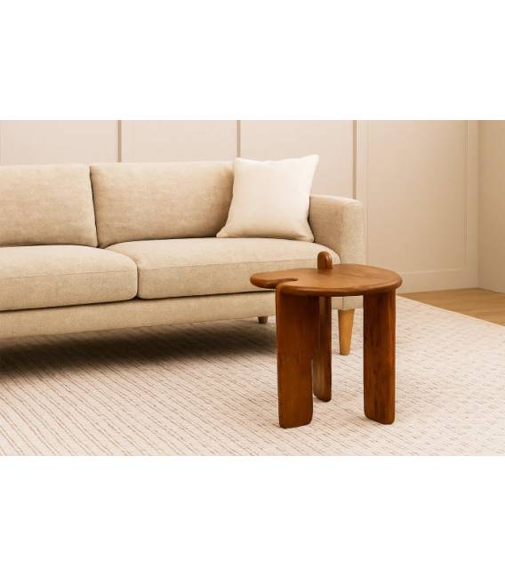 Šoninis staliukas KAVAN 40x40 rudas