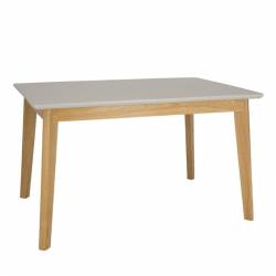 Stalas LORD 130(206)x90 baltas/rudas