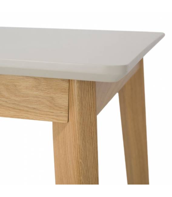 Stalas LORD 160(236)x90 baltas/rudas