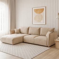 Minkštas kampas CARMINA 300x210 beige