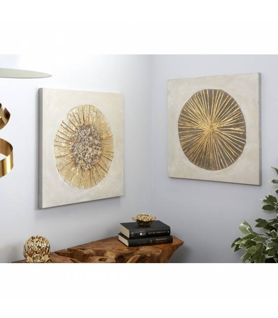 Paveikslas ORO 60x60 smėlio/aukso