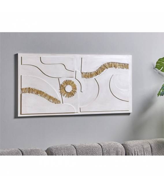 Paveikslas MOTIVOS 140x70 baltas/auksinis