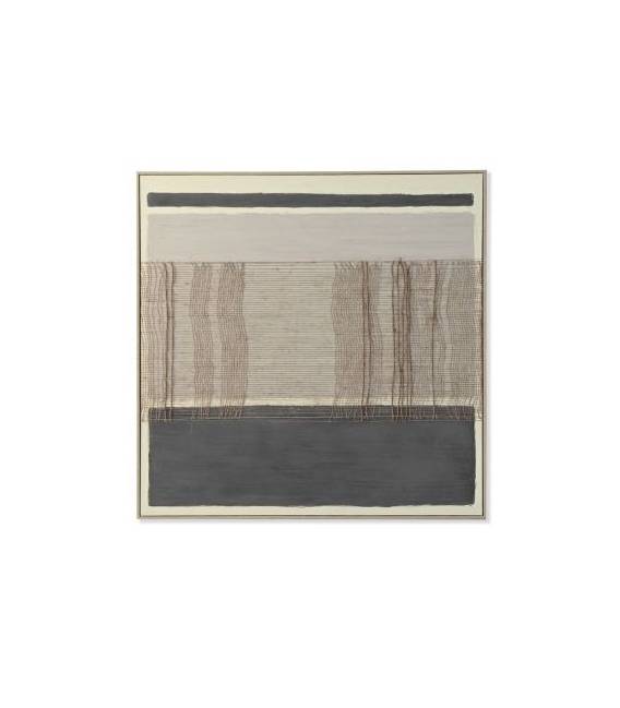 Paveikslas AURA 102x102 juodas/smėlio