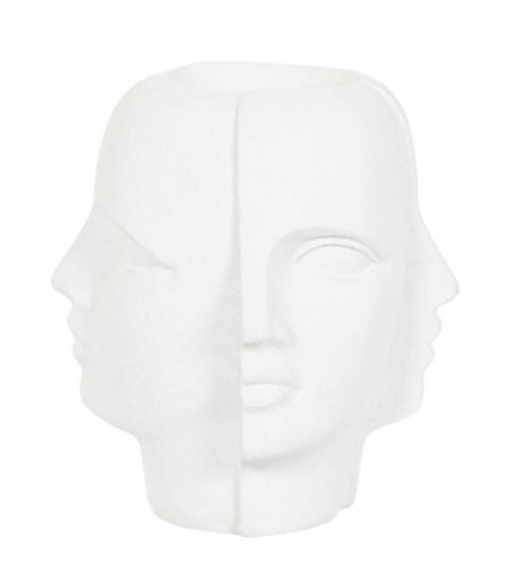 Vazonas FACE 49x49 baltas