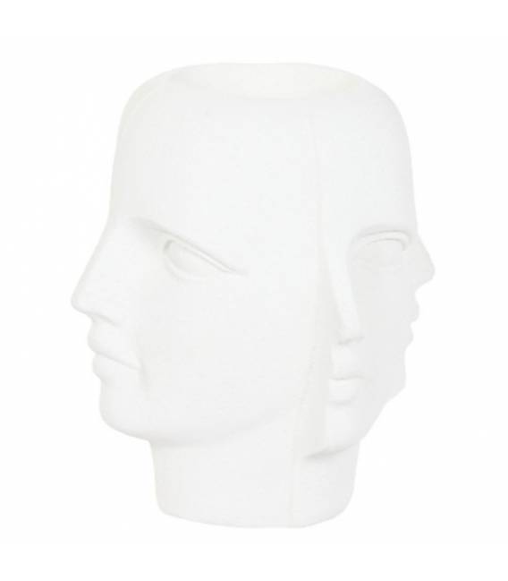 Vazonas FACE 49x49 baltas