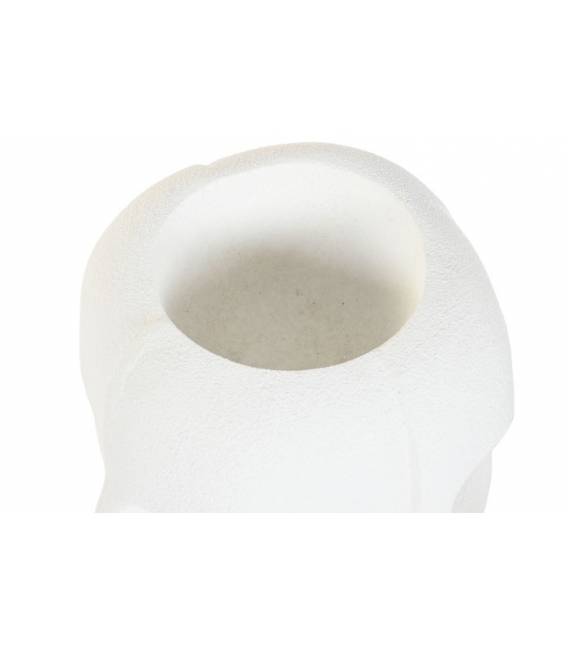 Vazonas FACE 49x49 baltas