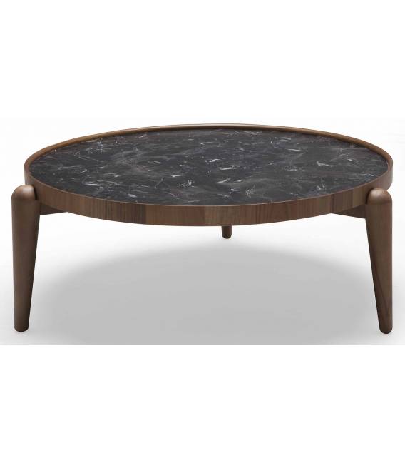 Kavos staliukas RESTORE Ø100 rudas/juodas