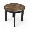 Šoninis staliukas ALCAMO Ø45 rudas/juodos kojos