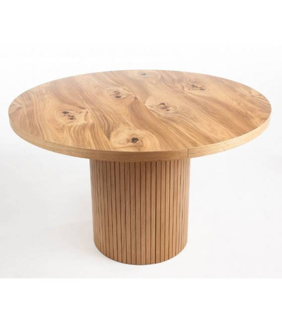 Išskleidžiamas stalas BUSSON Ø130(210) rudas