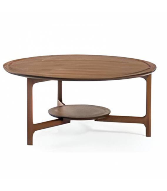 Kavos staliukas ADDIS Ø90 rudas