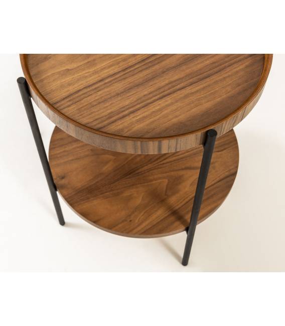 Šoninis staliukas HARMONIA Ø52 riešutmedžio