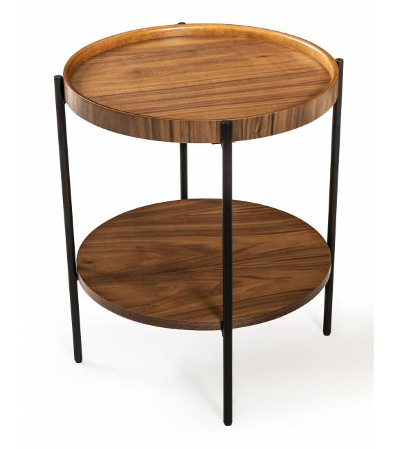 Šoninis staliukas HARMONIA Ø52 riešutmedžio