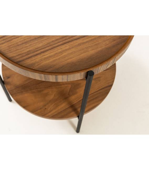 Šoninis staliukas HARMONIA Ø52 riešutmedžio