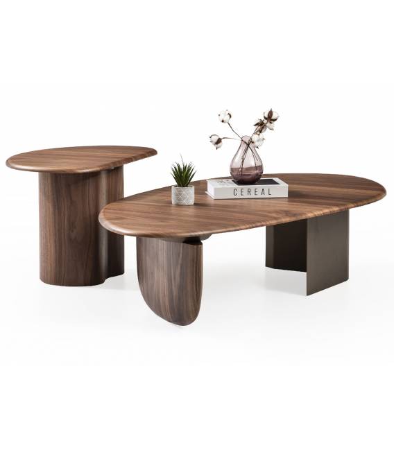 Šoninis staliukas KUNLUN 43x72 rudas