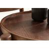 Kavos staliukas LIRYA Ø76 rudas