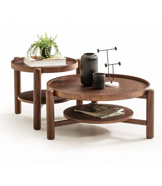 Šoninis staliukas LIRYA Ø54 rudas