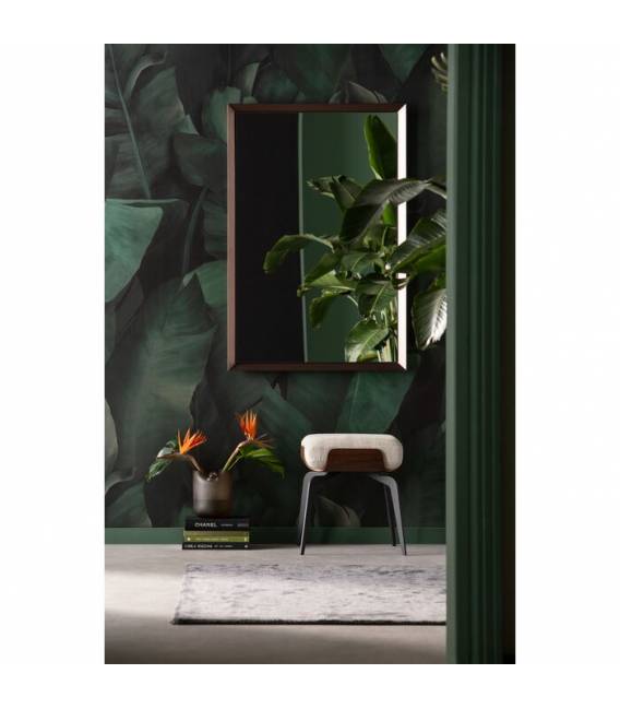 Pufas MARC 45x45 baltas/rudas