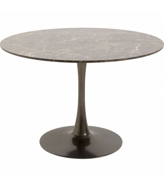 Apvalus stalas SOCIETY Ø110 rudas/juodas